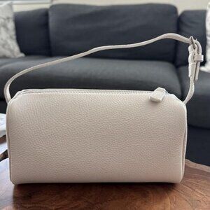 🆕Women White Premium Full Grained Leather Crossbody Adjustable Strap Bag